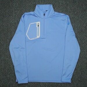 RLX Ralph Lauren Pullover Mens Medium Blue Half Zip JerseyPerformance Classic